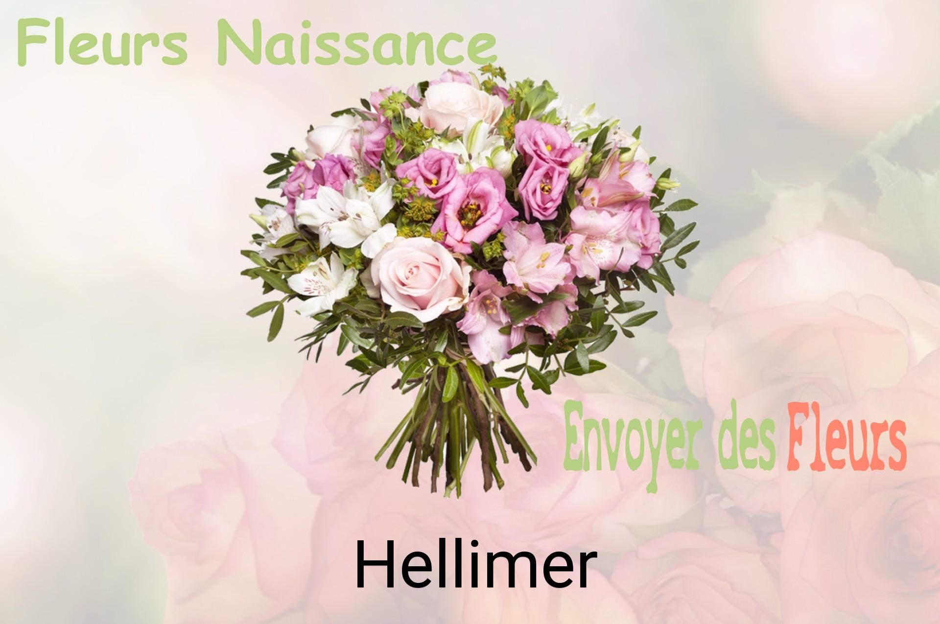 Bouquet de fleurs de naissance livré à Hellimer
